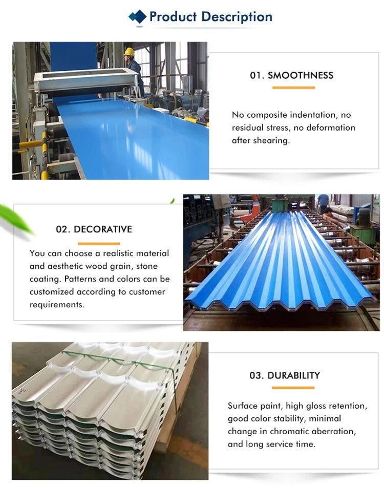 PPGL Coated Corrugated Steel Roofing Sheet PPGL Coated Corrugated Steel Roofing Sheet